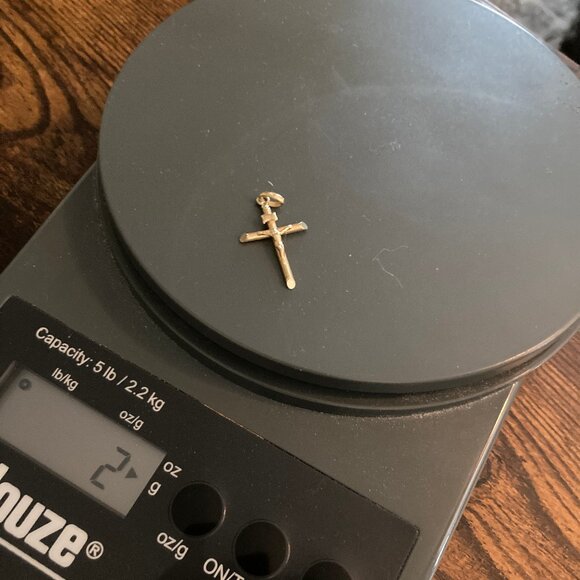 14K Gold Crucifix Cross Pendant w/ Corpus – Purchased at Vatican – 2g - Picture 4 of 4